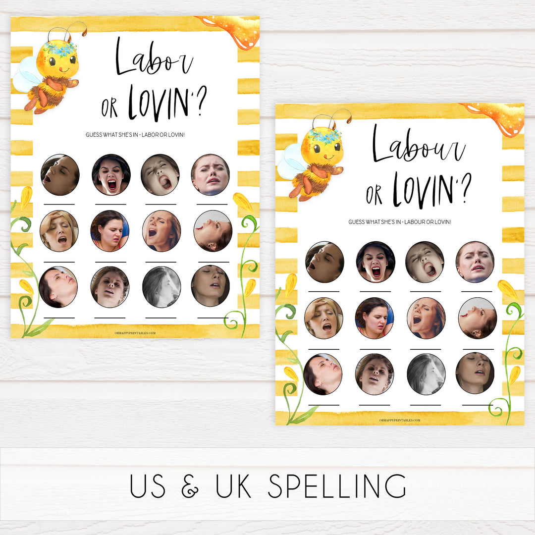 labor or lovin, labor or porn game, Printable baby shower games, mommy bee fun baby games, baby shower games, fun baby shower ideas, top baby shower ideas, mommy to bee baby shower, friends baby shower ideas