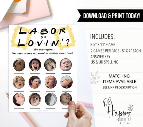 labor or lovin baby game, labor or porn, Printable baby shower games, friends fun baby games, baby shower games, fun baby shower ideas, top baby shower ideas, friends baby shower, friends baby shower ideas