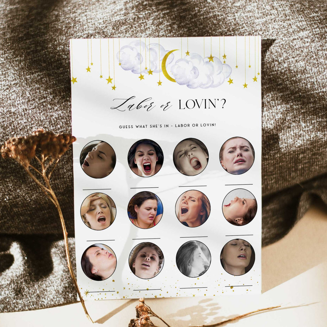 Fully editable and printable baby shower advice for mommy game with a little star design. Perfect for a Twinkle Little Star baby shower themed party