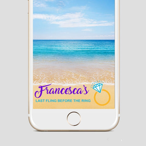 Last Fling Before The Ring Snapchat Filter Bride To Be Snapchat geofilter