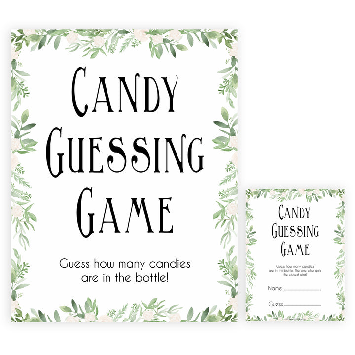 candy guessing game, baby shower games, printable baby shower games, fun baby shower games, popular baby shower games
