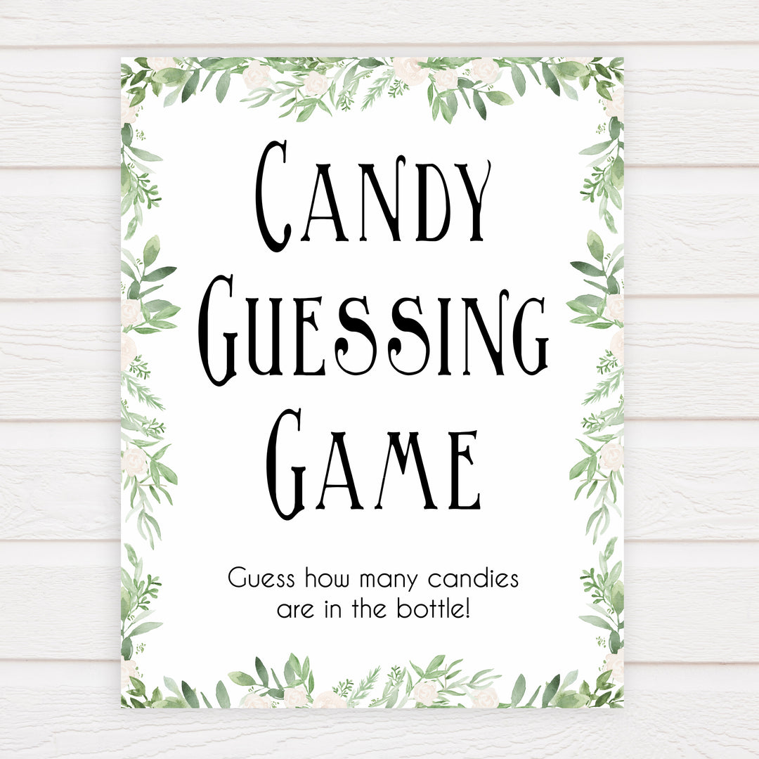 candy guessing game, baby shower games, printable baby shower games, fun baby shower games, popular baby shower games