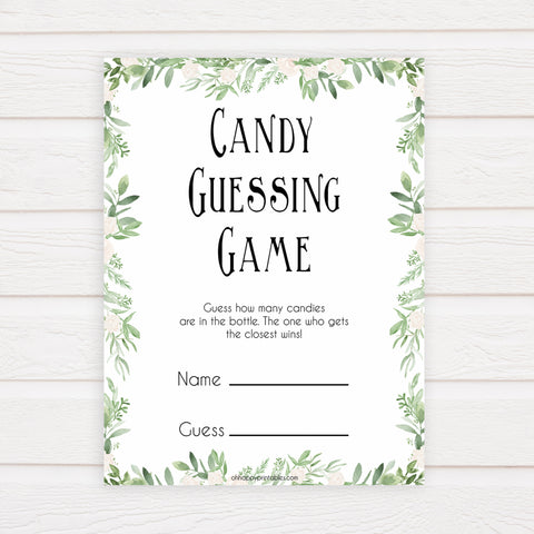 candy guessing game, baby shower games, printable baby shower games, fun baby shower games, popular baby shower games