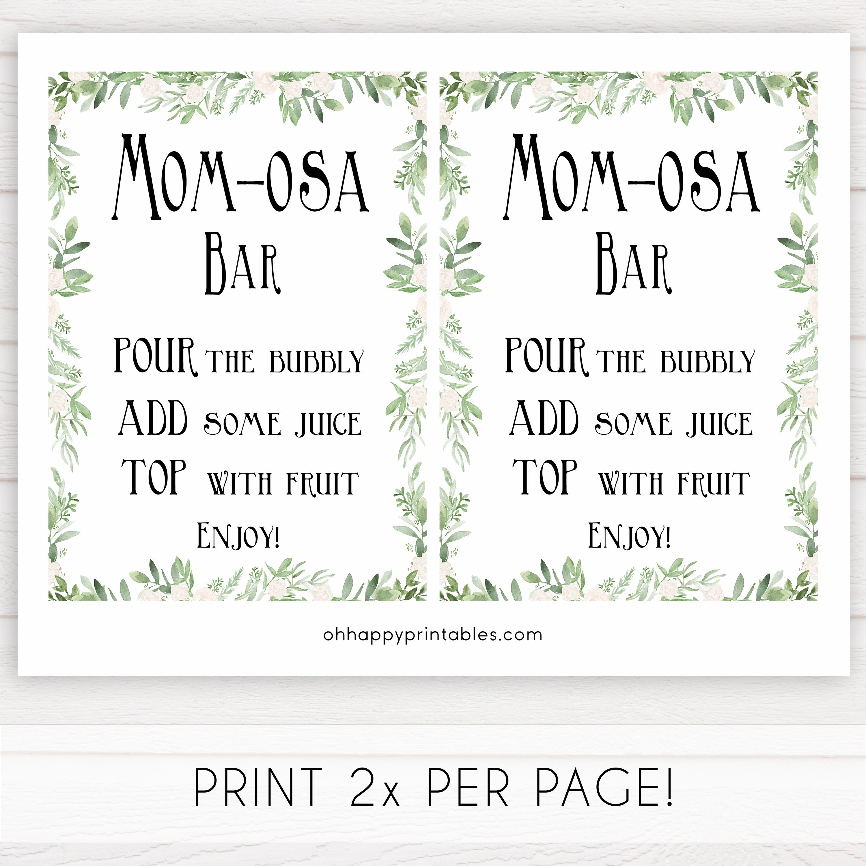 momosa baby shower table signs, Printable baby table signs, baby shower table signs, botanical baby table signs, baby shower decor, fun baby decor, printable baby decor