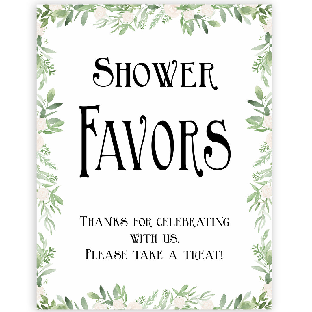 baby shower favors table sign,Printable baby table signs, baby shower table signs, botanical baby table signs, baby shower decor, fun baby decor, printable baby decor