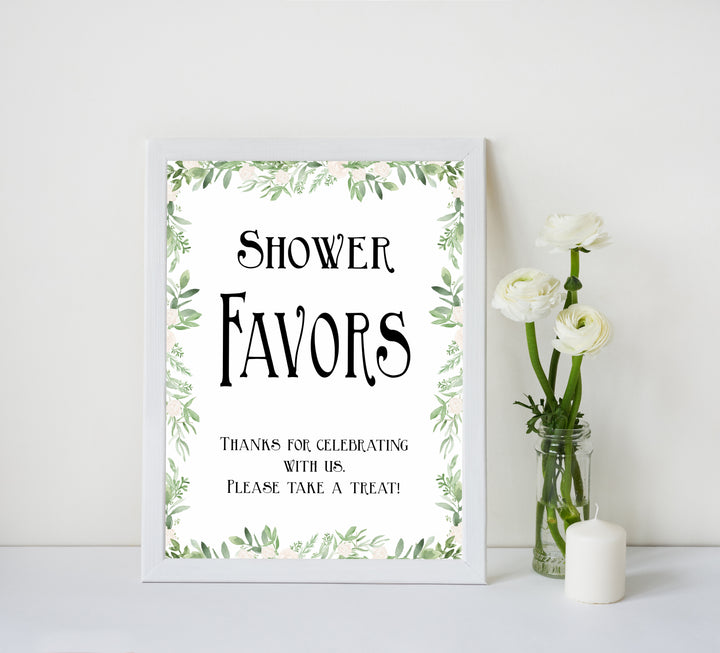 baby shower favors table sign,Printable baby table signs, baby shower table signs, botanical baby table signs, baby shower decor, fun baby decor, printable baby decor