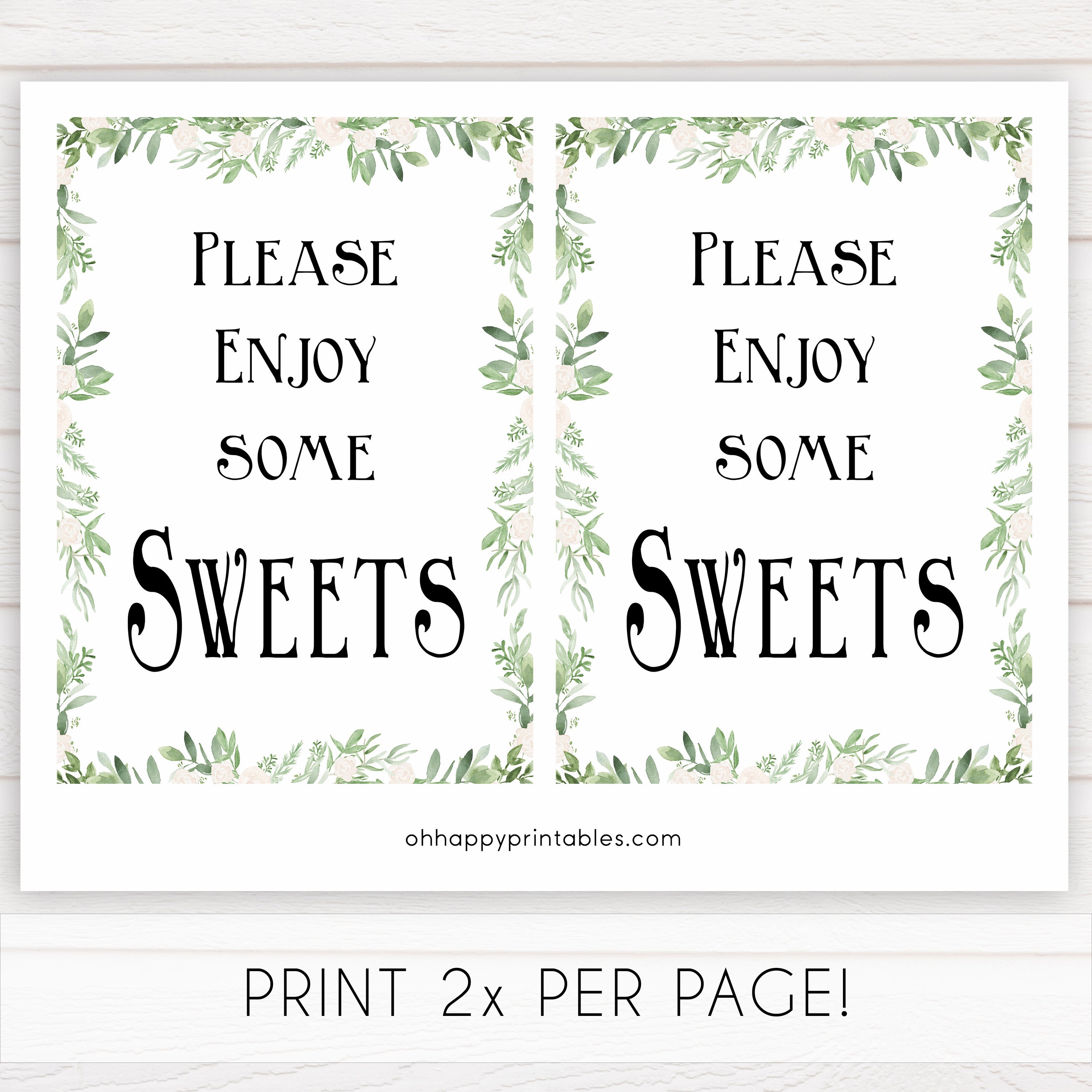 sweets baby table signs, Printable baby table signs, baby shower table signs, botanical baby table signs, baby shower decor, fun baby decor, printable baby decor