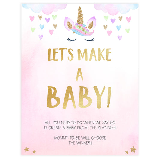 lets make a baby game, Printable baby shower games, unicorn baby games, baby shower games, fun baby shower ideas, top baby shower ideas, unicorn baby shower, baby shower games, fun unicorn baby shower ideas