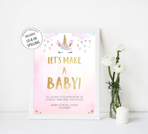 lets make a baby game, Printable baby shower games, unicorn baby games, baby shower games, fun baby shower ideas, top baby shower ideas, unicorn baby shower, baby shower games, fun unicorn baby shower ideas