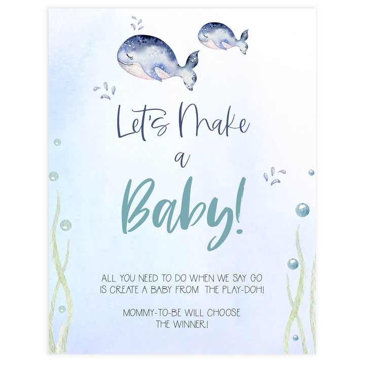 lets make a baby game, Printable baby shower games, whale baby games, baby shower games, fun baby shower ideas, top baby shower ideas, whale baby shower, baby shower games, fun whale baby shower ideas