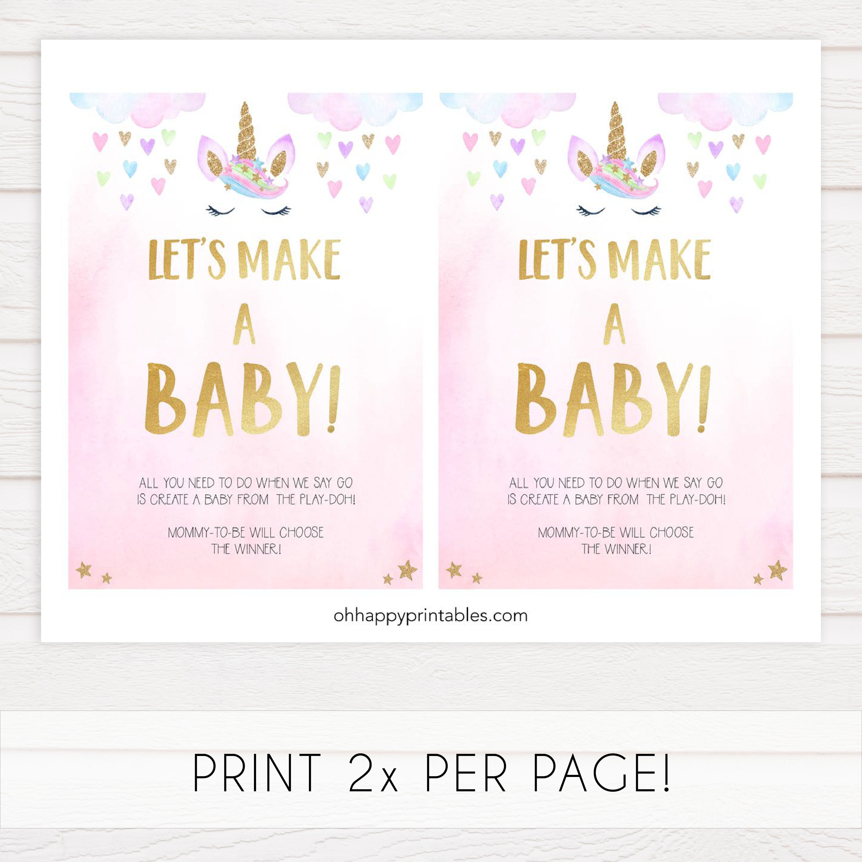 lets make a baby game, Printable baby shower games, unicorn baby games, baby shower games, fun baby shower ideas, top baby shower ideas, unicorn baby shower, baby shower games, fun unicorn baby shower ideas