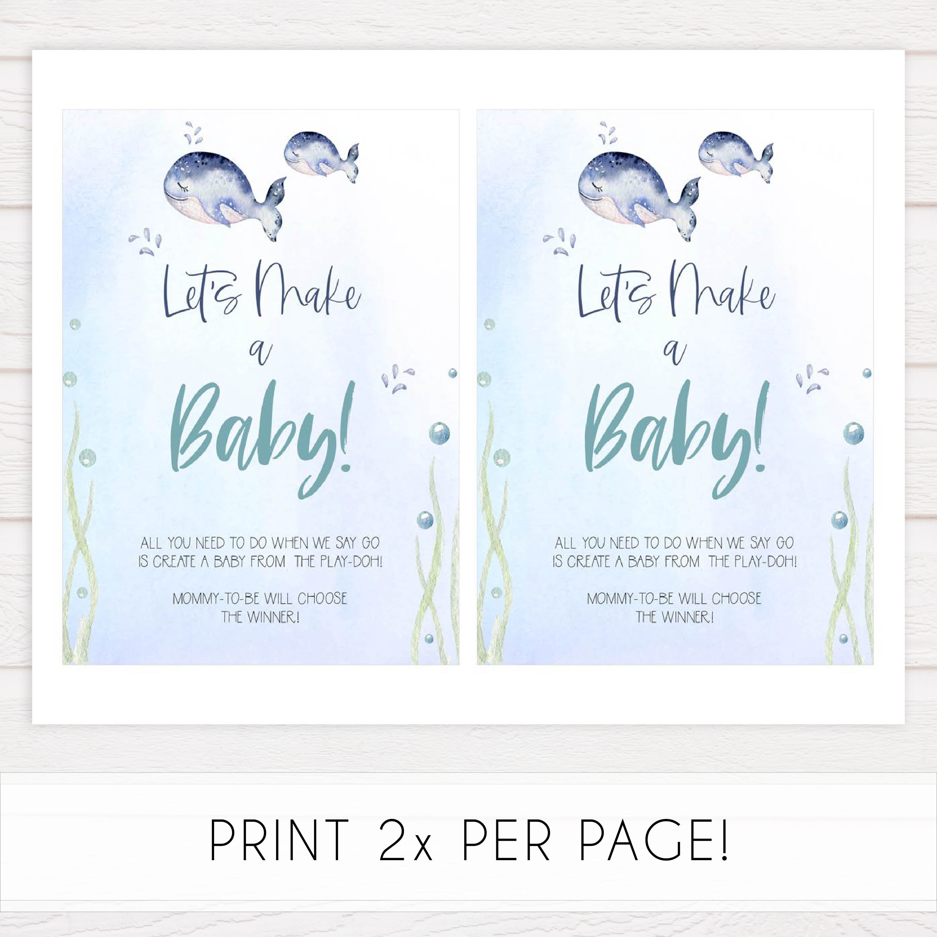 lets make a baby game, Printable baby shower games, whale baby games, baby shower games, fun baby shower ideas, top baby shower ideas, whale baby shower, baby shower games, fun whale baby shower ideas