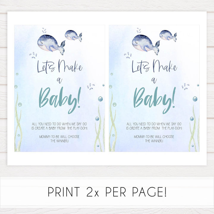 lets make a baby game, Printable baby shower games, whale baby games, baby shower games, fun baby shower ideas, top baby shower ideas, whale baby shower, baby shower games, fun whale baby shower ideas