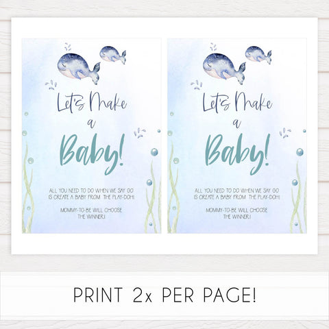 lets make a baby game, Printable baby shower games, whale baby games, baby shower games, fun baby shower ideas, top baby shower ideas, whale baby shower, baby shower games, fun whale baby shower ideas