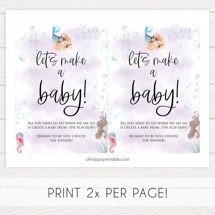 lets make a baby game, Printable baby shower games, little mermaid baby games, baby shower games, fun baby shower ideas, top baby shower ideas, little mermaid baby shower, baby shower games, pink hearts baby shower ideas