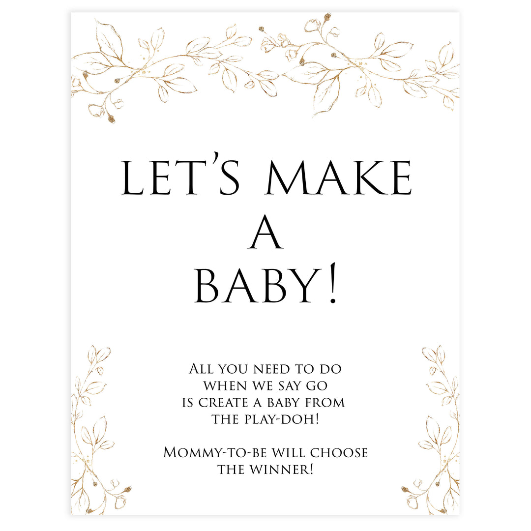 lets make a baby game, Printable baby shower games, gold leaf baby games, baby shower games, fun baby shower ideas, top baby shower ideas, gold leaf baby shower, baby shower games, fun gold leaf baby shower ideas