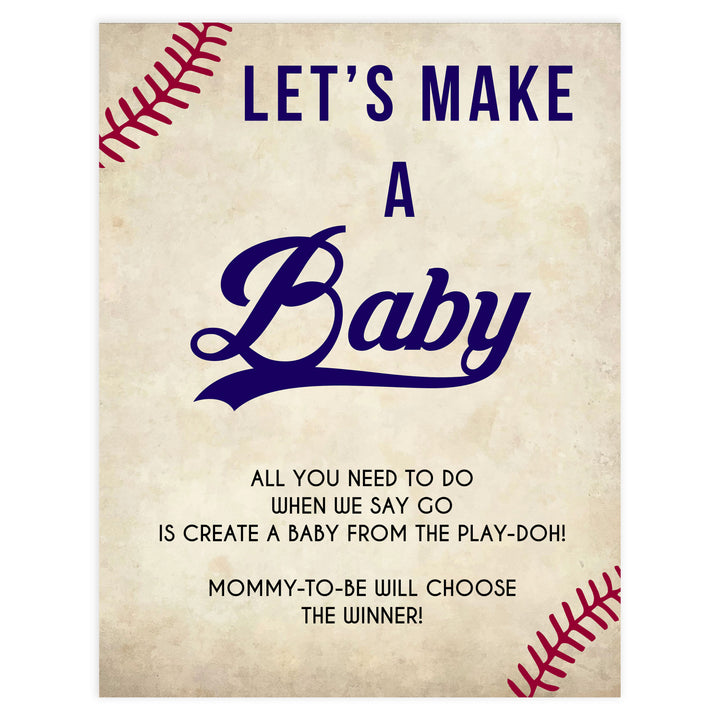 baseball baby shower, lets make a baby baby game, printable baby games, fun baby games, little slugger baby shower, top baby games, fun baby games