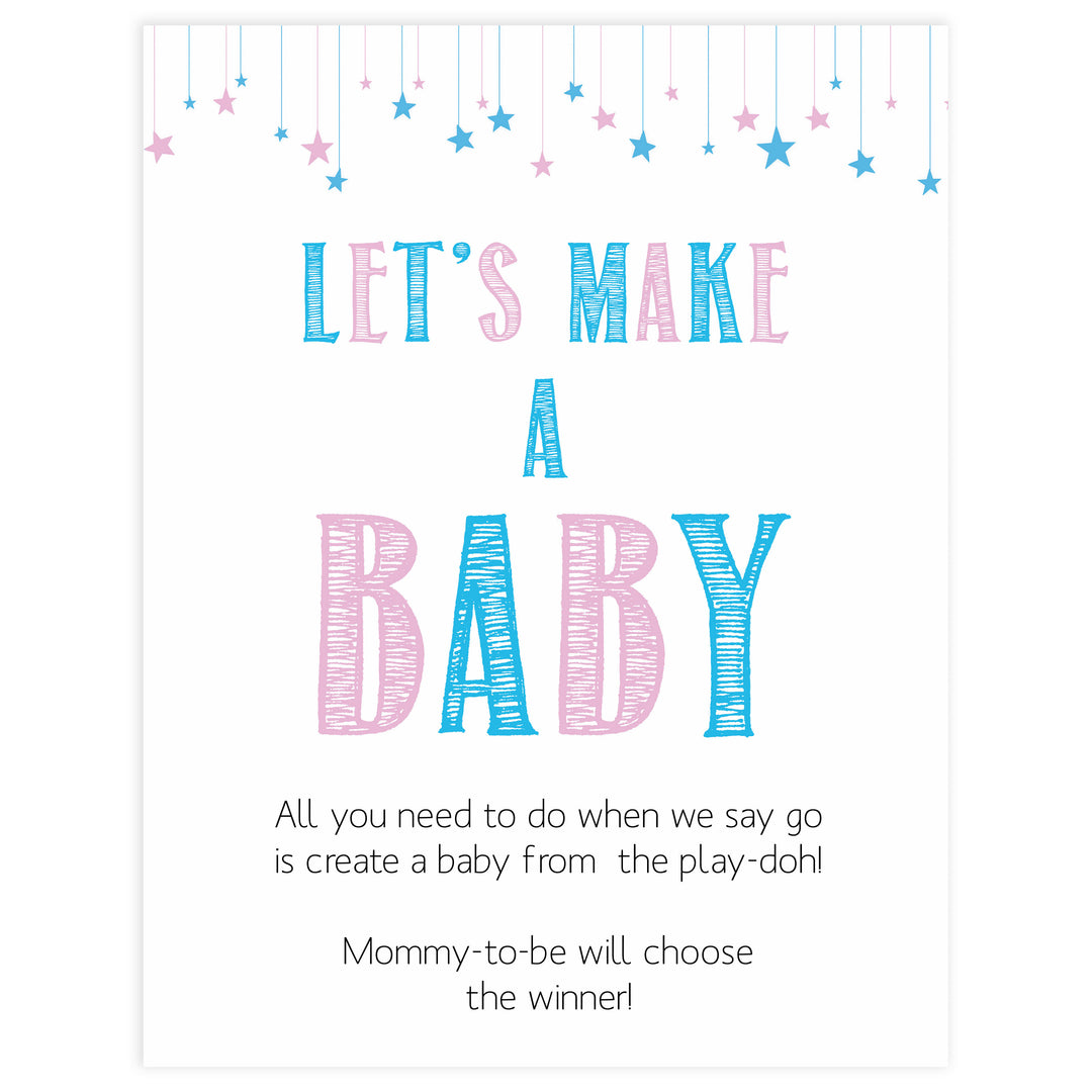 Gender reveal baby games, lets make a baby, printable baby shower games, fun baby games, top baby games, best baby games, baby shower games