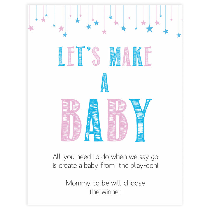 Gender reveal baby games, lets make a baby, printable baby shower games, fun baby games, top baby games, best baby games, baby shower games