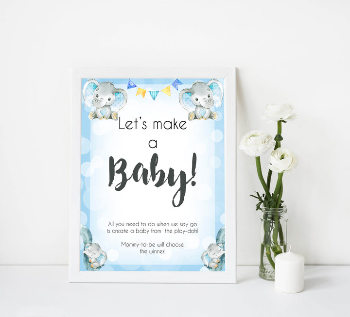 lets make a baby, baby play-doh game, Printable baby shower games, fun baby games, baby shower games, fun baby shower ideas, top baby shower ideas, blue elephant baby shower, blue baby shower ideas