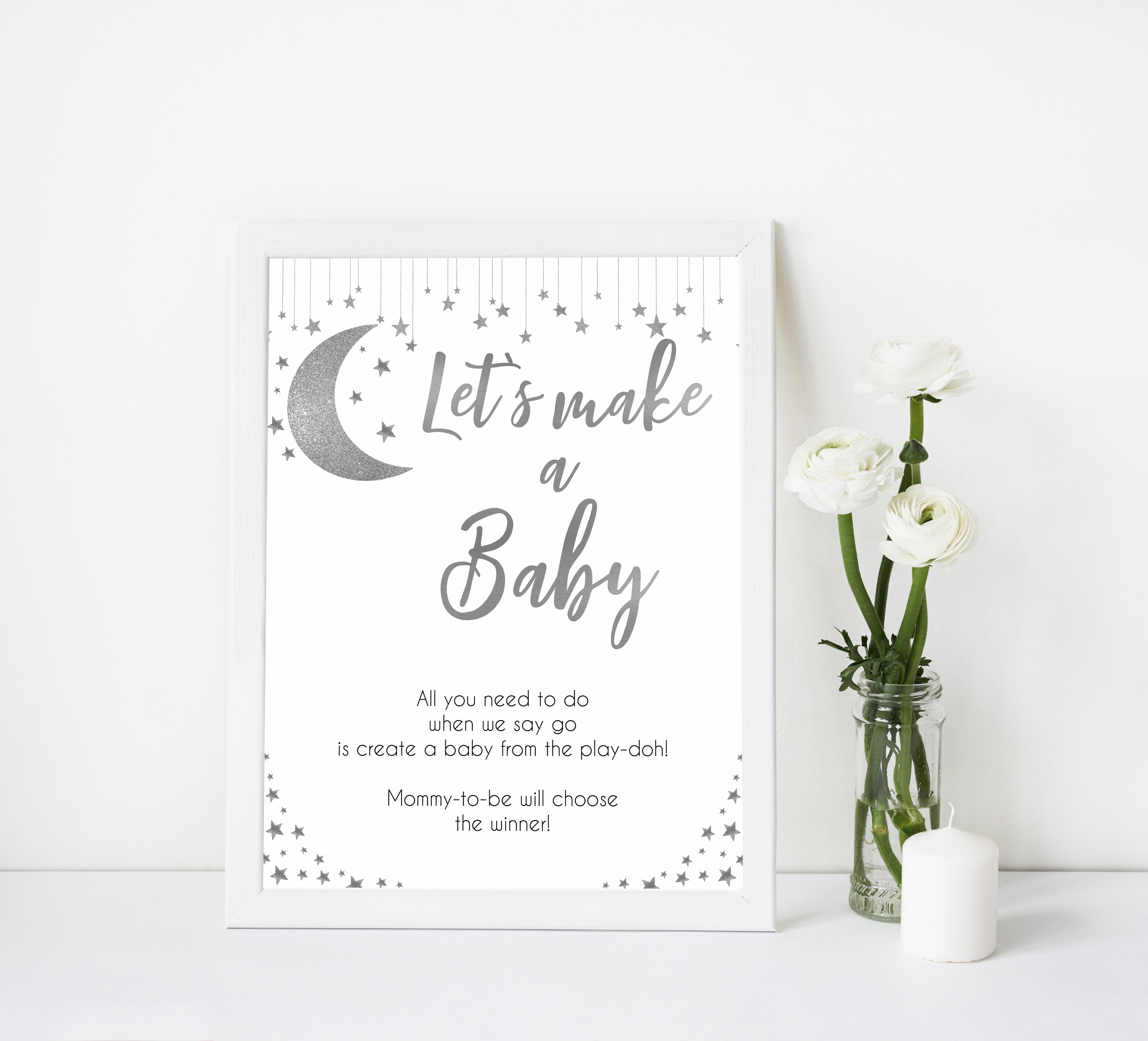 Lets make a baby game, Little star baby shower games, printable baby shower games, twinkle star baby shower, fun baby games, top baby shower ideas