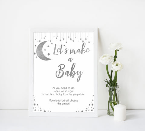 Lets make a baby game, Little star baby shower games, printable baby shower games, twinkle star baby shower, fun baby games, top baby shower ideas