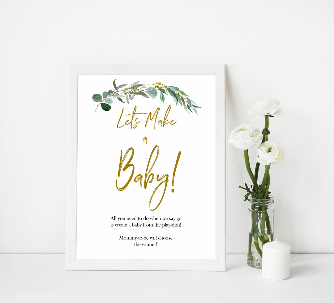 Eucalyptus baby games, lets make a baby, printable baby shower games, fun baby games, top baby games, best baby games, baby shower games