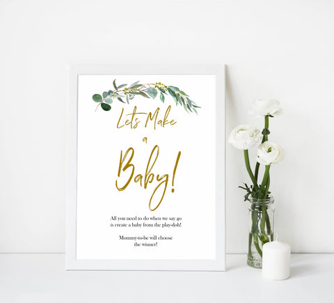 Eucalyptus baby games, lets make a baby, printable baby shower games, fun baby games, top baby games, best baby games, baby shower games