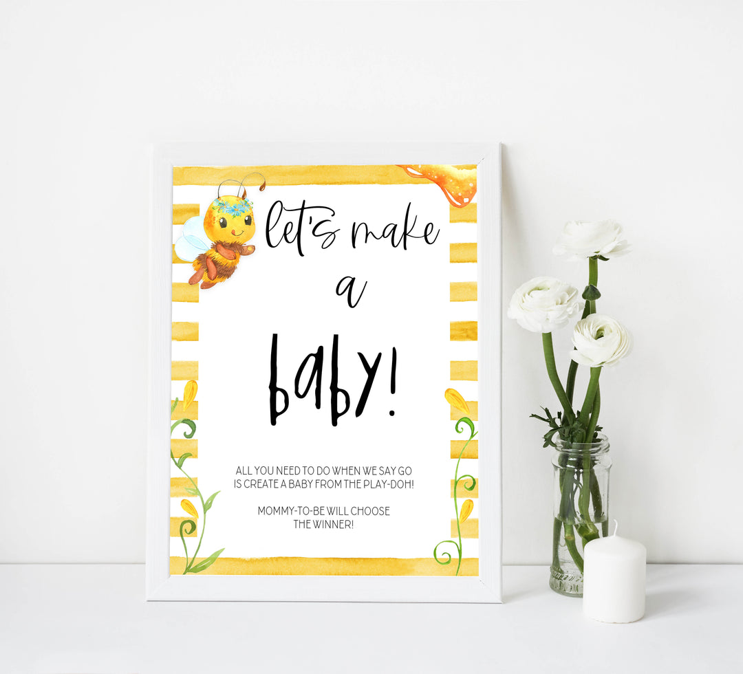 lets make a baby game, baby making game, Printable baby shower games, mommy bee fun baby games, baby shower games, fun baby shower ideas, top baby shower ideas, mommy to bee baby shower, friends baby shower ideas