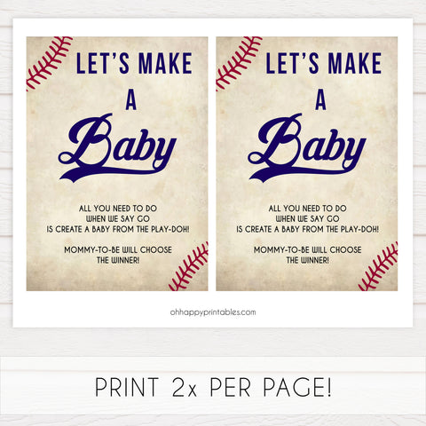 baseball baby shower, lets make a baby baby game, printable baby games, fun baby games, little slugger baby shower, top baby games, fun baby games