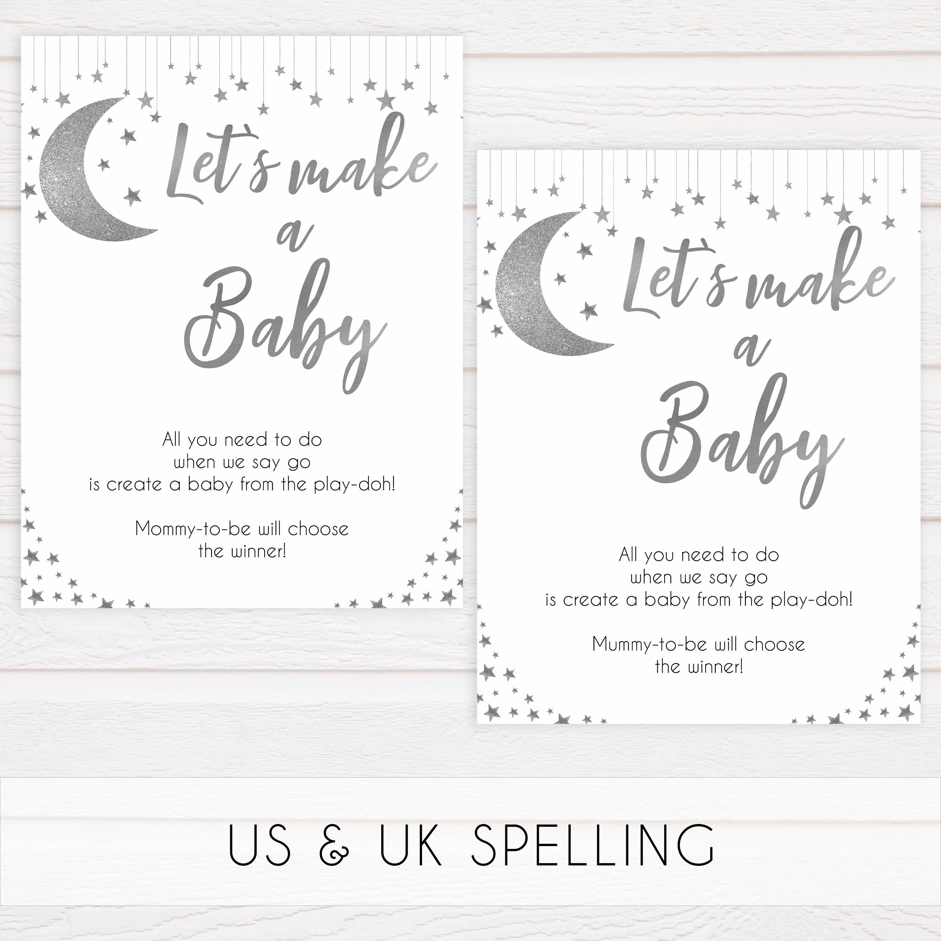 Lets make a baby game, Little star baby shower games, printable baby shower games, twinkle star baby shower, fun baby games, top baby shower ideas