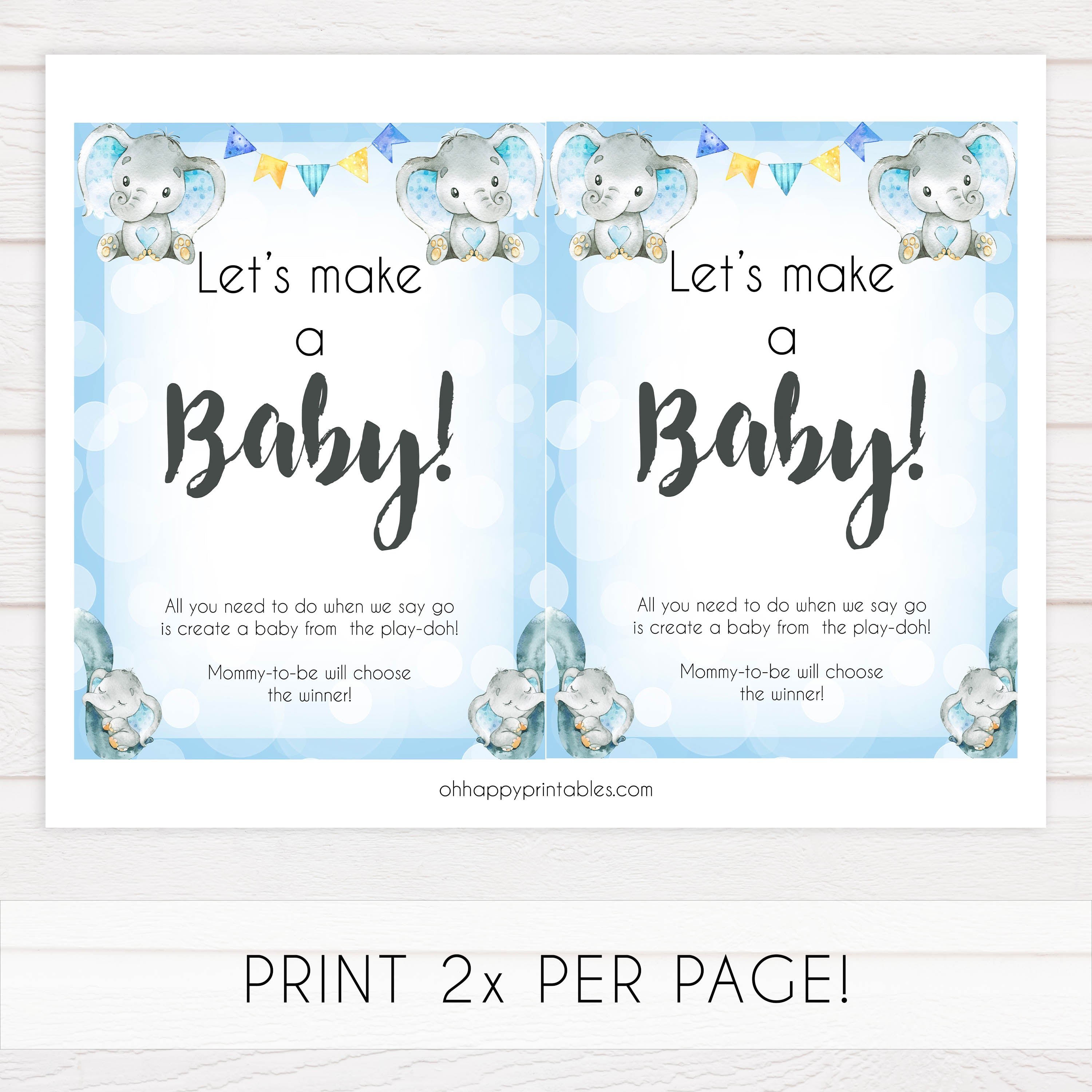 lets make a baby, baby play-doh game, Printable baby shower games, fun baby games, baby shower games, fun baby shower ideas, top baby shower ideas, blue elephant baby shower, blue baby shower ideas