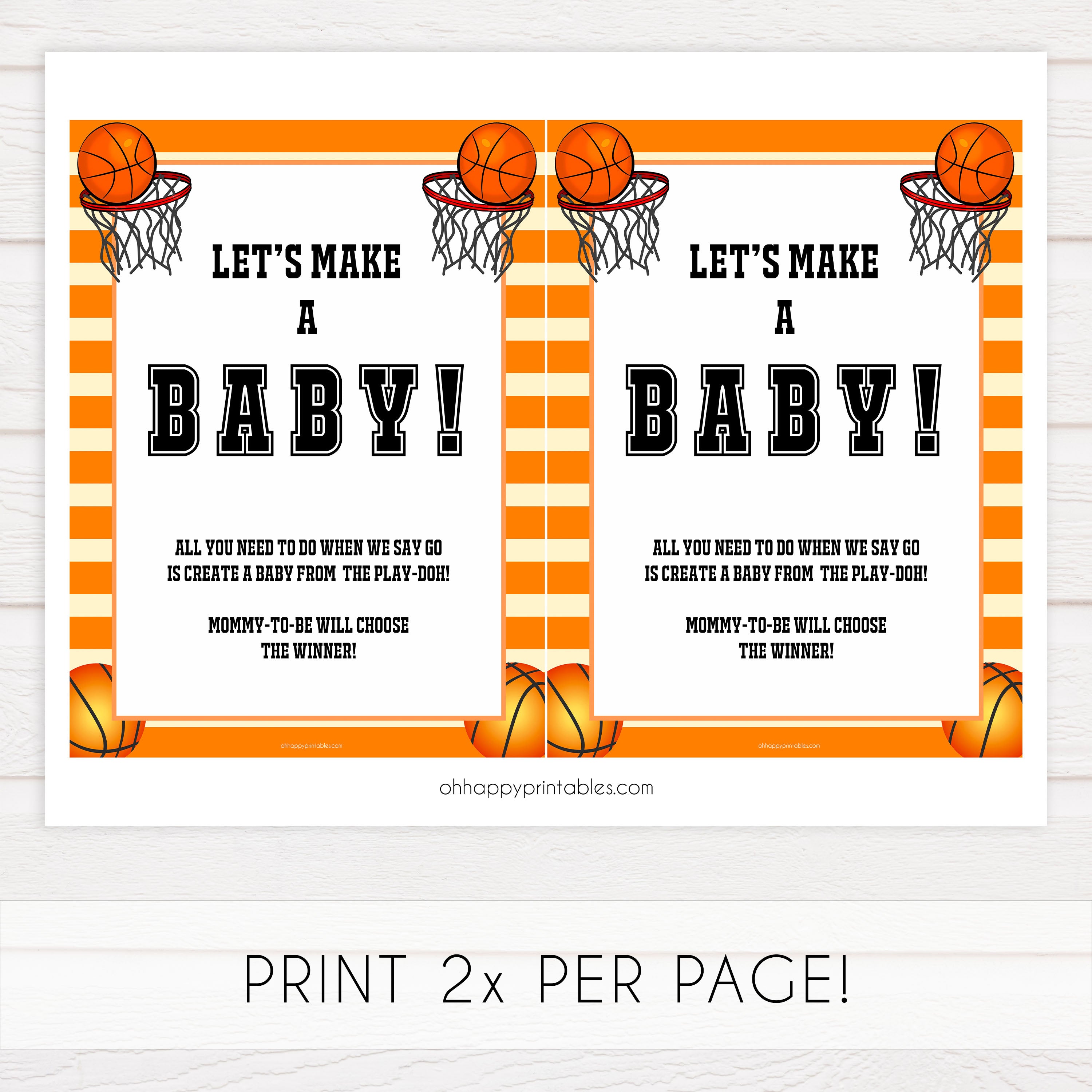 lets make a baby game, play-doh baby game, Printable baby shower games, basketball fun baby games, baby shower games, fun baby shower ideas, top baby shower ideas, basketball baby shower, basketball baby shower ideas