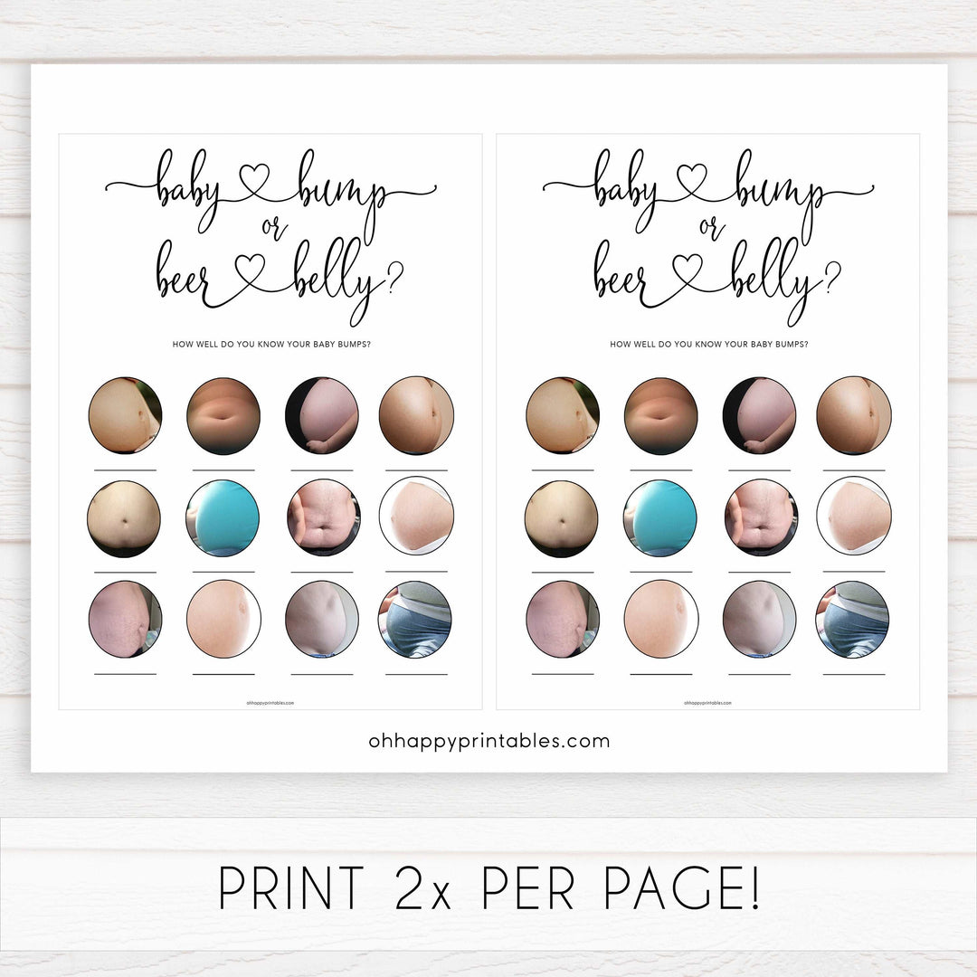 Minimalist baby shower games, 10 baby game bundles, fun baby games, printable baby games, top baby games, popular baby games, labor or porn games, neutral baby games, gender reveal games