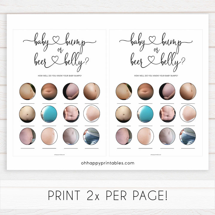 Minimalist baby shower games, 10 baby game bundles, fun baby games, printable baby games, top baby games, popular baby games, labor or porn games, neutral baby games, gender reveal games