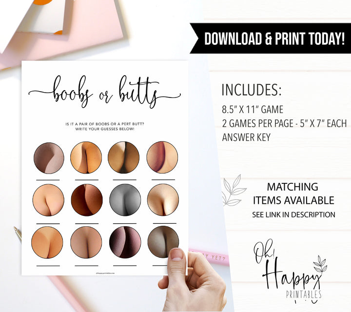 Minimalist baby shower games, boobs or butts baby games, 10 baby game bundles, fun baby games, printable baby games, top baby games, popular baby games, labor or porn games, neutral baby games, gender reveal games