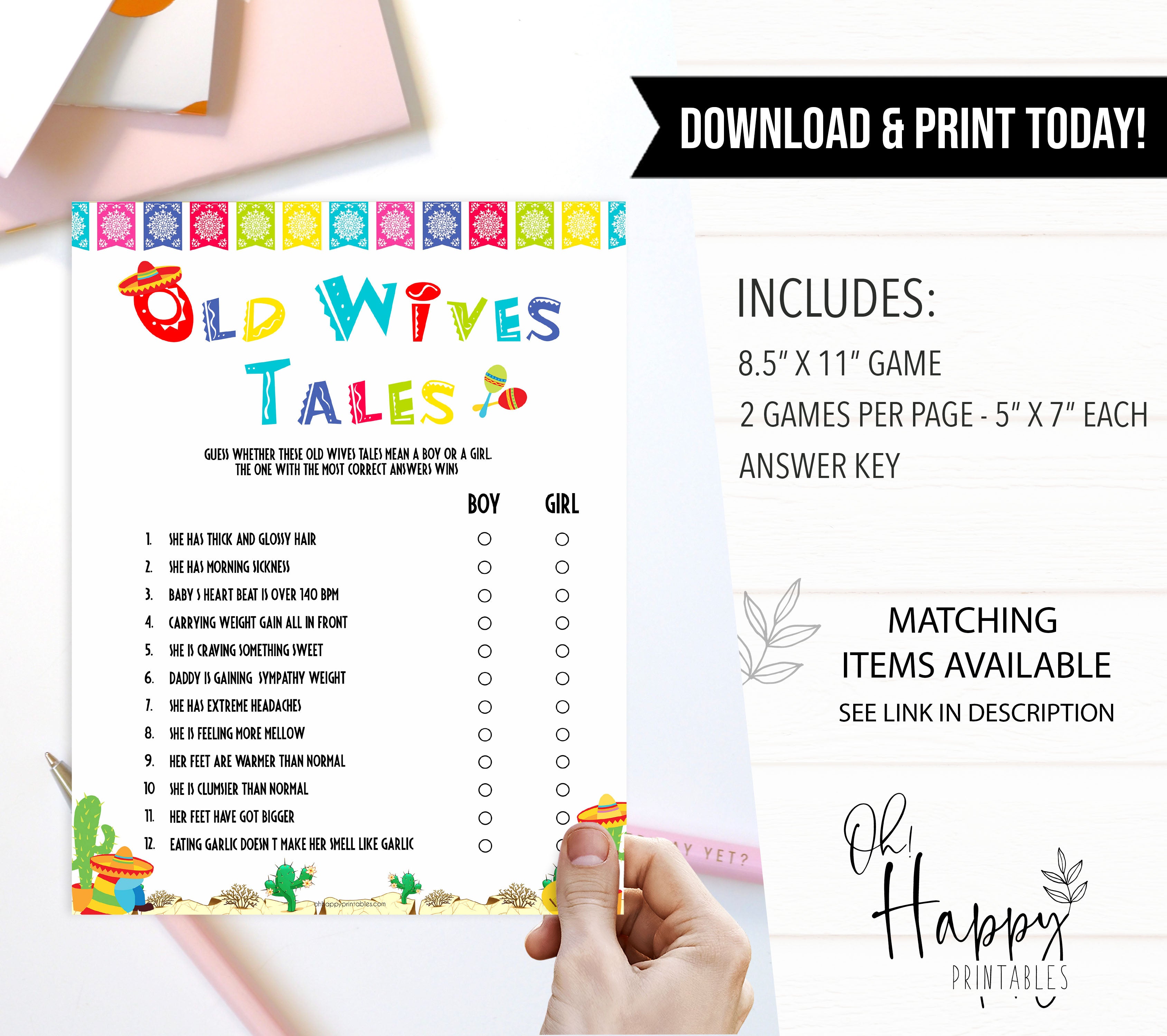 old wives tales games, baby wives tale game, Printable baby shower games, Mexican fiesta fun baby games, baby shower games, fun baby shower ideas, top baby shower ideas, fiesta shower baby shower, fiesta baby shower ideas