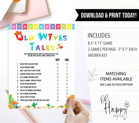 old wives tales games, baby wives tale game, Printable baby shower games, Mexican fiesta fun baby games, baby shower games, fun baby shower ideas, top baby shower ideas, fiesta shower baby shower, fiesta baby shower ideas