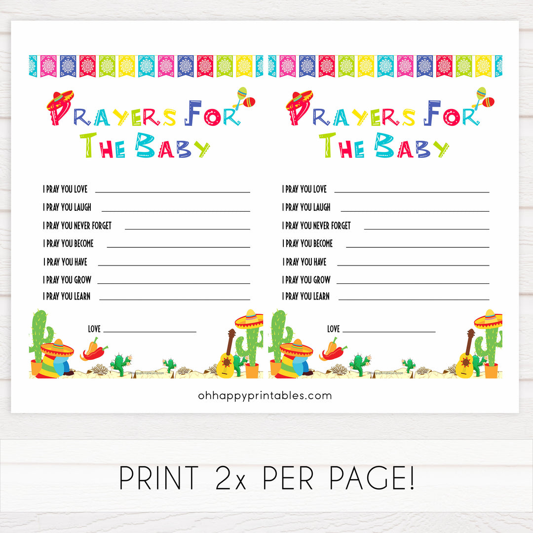 prayers for the baby keepsake, Printable baby shower games, Mexican fiesta fun baby games, baby shower games, fun baby shower ideas, top baby shower ideas, fiesta shower baby shower, fiesta baby shower ideas