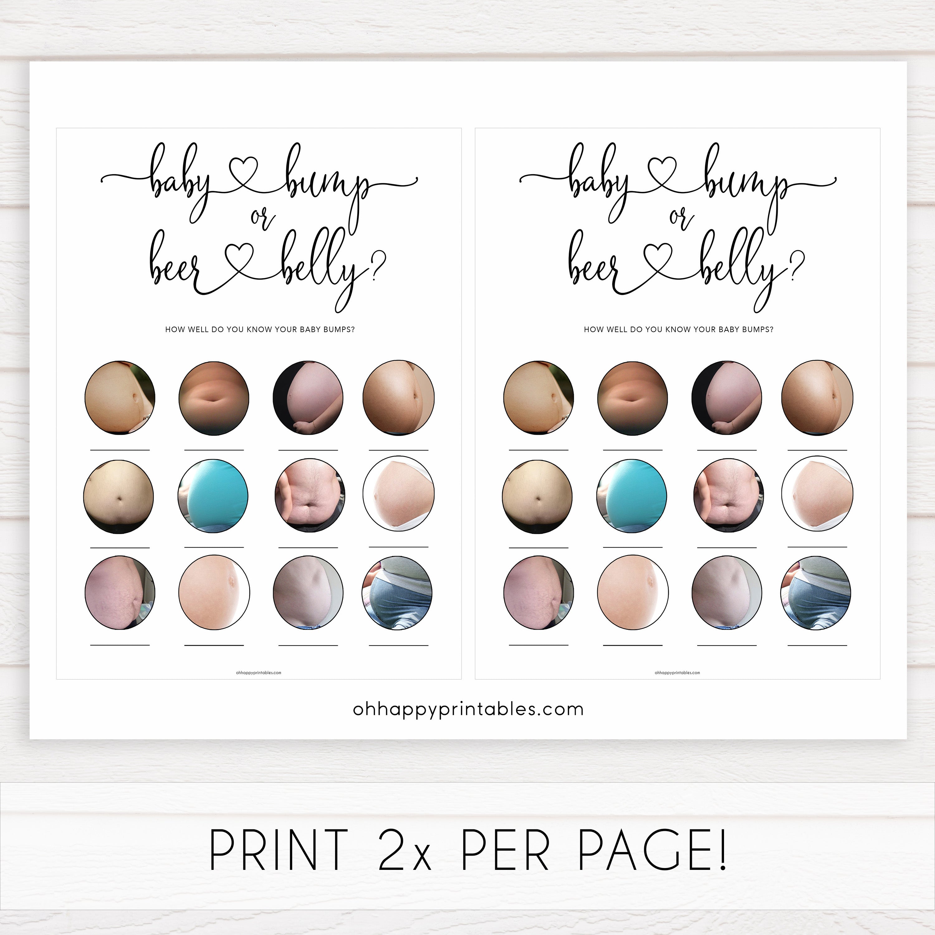 Minimalist baby shower games, 7 baby game bundles, fun baby games, printable baby games, top baby games, popular baby games, labor or porn games, neutral baby games, gender reveal games