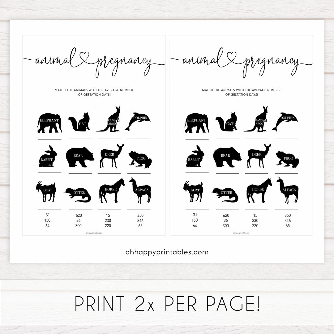 Minimalist baby shower games, animal pregnancy baby game, 10 baby game bundles, fun baby games, printable baby games, top baby games, popular baby games, labor or porn games, neutral baby games, gender reveal games