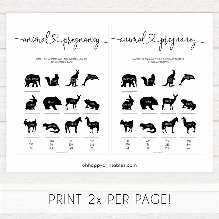 Minimalist baby shower games, animal pregnancy baby game, 10 baby game bundles, fun baby games, printable baby games, top baby games, popular baby games, labor or porn games, neutral baby games, gender reveal games