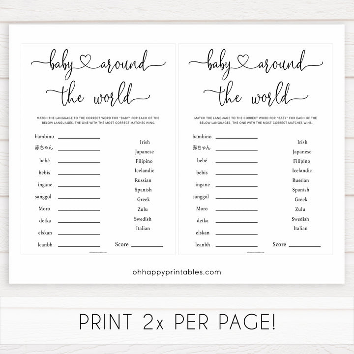 Minimalist baby shower games, baby around the world baby games, 10 baby game bundles, fun baby games, printable baby games, top baby games, popular baby games, labor or porn games, neutral baby games, gender reveal games