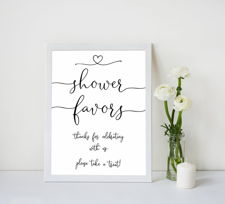 minimalist baby shower signs, shower favors baby sign, drinks baby decor, printable baby signs, minimalist baby decor