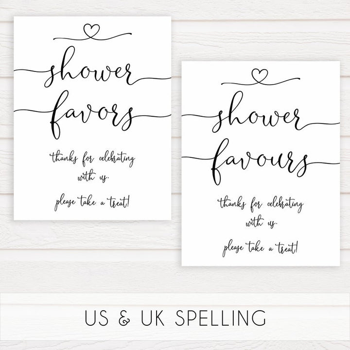 minimalist baby shower signs, shower favors baby sign, drinks baby decor, printable baby signs, minimalist baby decor