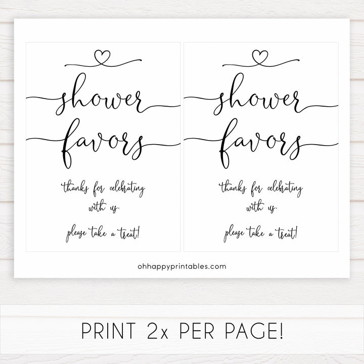 minimalist baby shower signs, shower favors baby sign, drinks baby decor, printable baby signs, minimalist baby decor