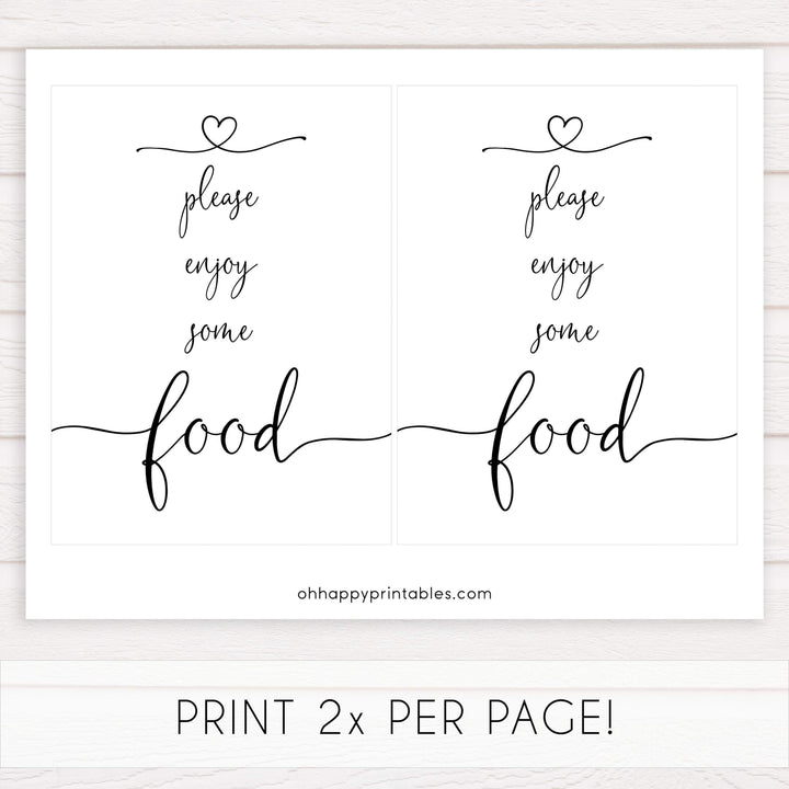 minimalist baby shower signs, baby sign bundle, printable baby signs, drinks sign, food sign, guestbook baby sign, baby shower decor