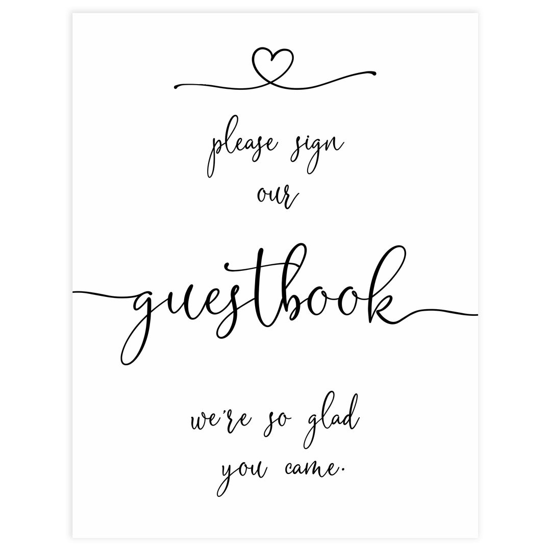 minimalist baby shower signs, guestbook baby sign, drinks baby decor, printable baby signs, minimalist baby decor