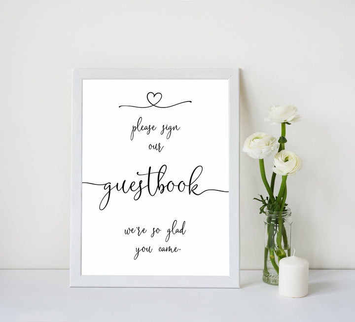 minimalist baby shower signs, guestbook baby sign, drinks baby decor, printable baby signs, minimalist baby decor