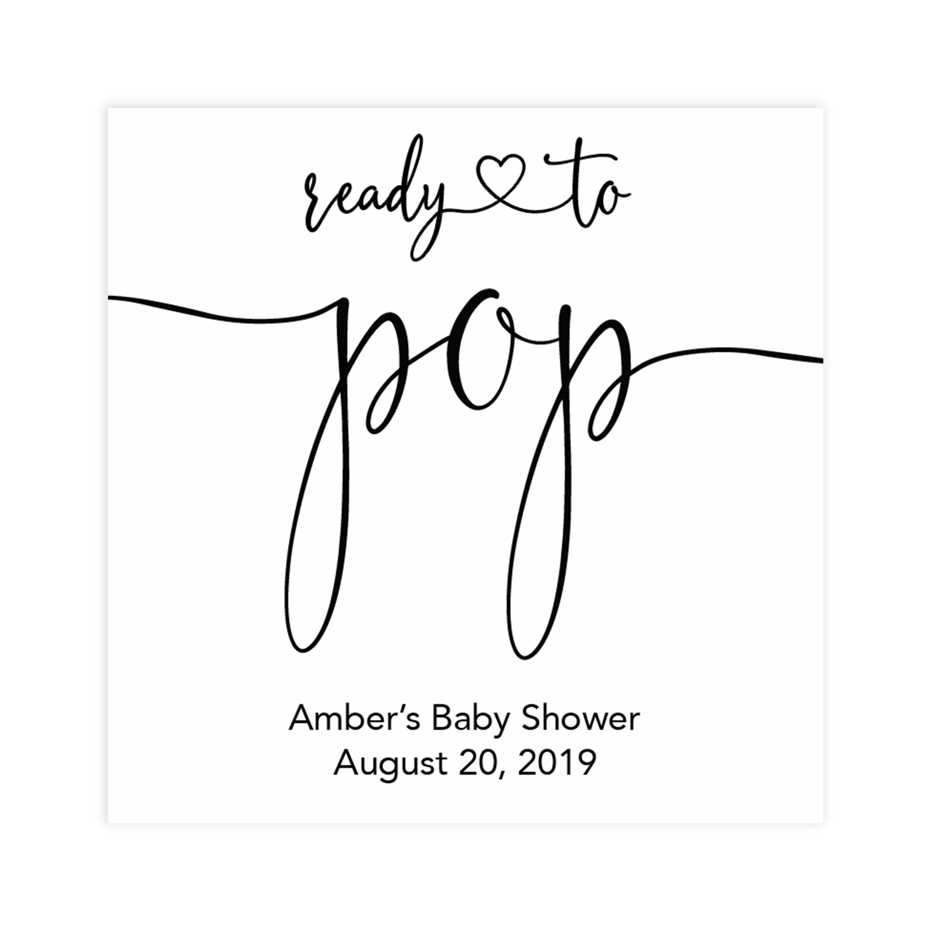minimalist baby shower decor, ready to pop editable tags, printable baby tags, minimal baby shower
